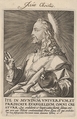 Christ, from "Christ, the Apostles and St. Paul with the Creed", Hendrick Goltzius  Netherlandish, Engraving