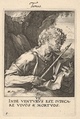 St. Thomas, from "Christ, the Apostles and St. Paul with the Creed", Hendrick Goltzius Netherlandish, Engraving