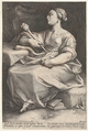 Thalia, the Muse of Comedy, Hendrick Goltzius Netherlandish, Engraving
