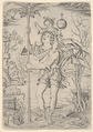 Saint Christopher with the Christ Child on his shoulder, Nicoletto da Modena  Italian, Engraving