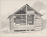 Shack, Cienfuegos Harbor (Cuba), 1959, Emilio Sanchez  American, born Cuba, Graphite
