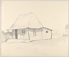 Farmer's House Near Matanzas Cuba 1959, Emilio Sanchez  American, born Cuba, Graphite