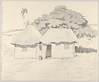 Farm Near Matanzas Cuba 1959, Emilio Sanchez  American, born Cuba, Graphite