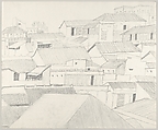 View Santiago De Cuba 1956, Emilio Sanchez  American, born Cuba, Graphite