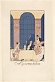 La Gourmandise, George Barbier  French, Hand-colored commercial process illustration (pochoir)