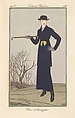 Une Amazone, from "Costumes Parisiens", George Barbier  French, Hand-colored commercial process illustration (pochoir)