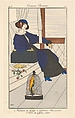 Manteau de voyage à pélerinez, from "Costumes Parisiens", George Barbier  French, Hand-colored commercial process illustration (pochoir)