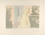 La vie devient précieuse, discrète, from "Amour", Maurice Denis  French, Color lithograph