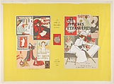 Design for a book cover for "Les Affiches étrangères illustrées", Jules Chéret French, Color lithograph