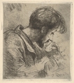 Portrait of Paul Rajon, Emile Boilvin French, Etching; second state of three