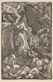 The Agony in the Garden, from "The Fall and Salvation of Mankind Through the Life and Passion of Christ", Albrecht Altdorfer  German, Woodcut