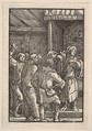 Christ Before Caiaphas, from "The Fall and Salvation of Mankind Through the Life and Passion of Christ", Albrecht Altdorfer German, Woodcut