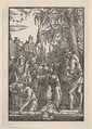 Christ Nailed on the Cross, from "The Fall and Salvation of Mankind Through the Life and Passion of Christ", Albrecht Altdorfer  German, Woodcut