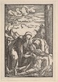 Lamentation, from "The Fall and Salvation of Mankind Through the Life and Passion of Christ", Albrecht Altdorfer German, Woodcut