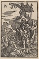 Noli Me Tangere, from "The Fall and Salvation of Mankind Through the Life and Passion of Christ", Albrecht Altdorfer German, Woodcut