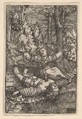 Pyramus and Thisbe, Albrecht Altdorfer German, Engraving