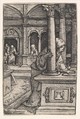 The Virgin Searching For Her Son in the Temple, Albrecht Altdorfer  German, Engraving