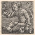Young Hercules Killing the Snakes, Albrecht Altdorfer German, Engraving