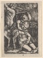 Two Satyrs Fighting Over a Nymph, Albrecht Altdorfer German, Engraving