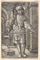 Violin-Player, Albrecht Altdorfer German, Engraving