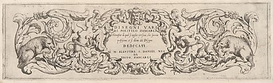 Disegni Varij di Polifilo Zancarli (Friezes), Polifilo Giancarli  Italian, etching