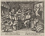 Rich Kitchen, Anonymous, Netherlandish, late 16th century  Netherlandish, Engraving; first state of four