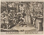 The Egg-Dance, Anonymous, Netherlandish, late 16th century  Netherlandish, Engraving; first state of two