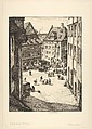 Dürer's House, Nuremberg, Stanley Arthur Charles Anderson  British, Drypoint; proof of second state