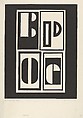 Placards, Josef Albers  American, born Germany, Linoleum cut