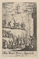 Martyrdom of Saint Peter, from "The Little Apostles" (Les Petits Apôtres), Jacques Callot  French, Etching