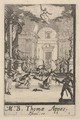 Martyrdom of Saint Thomas, from "The Little Apostles" (Les Petits Apôtres), Jacques Callot  French, Etching