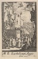 Martyrdom of Saint Bartholomew, from "The Little Apostles" (Les Petits Apôtres), Jacques Callot  French, Etching