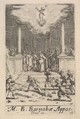 Martyrdom of Saint Barnabas, from "The Little Apostles" (Les Petits Apôtres), Jacques Callot  French, Etching