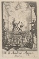 Martyrdom of Saint Andrew, from "The Little Apostles" (Les Petits Apôtres), Jacques Callot  French, Etching