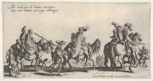 The Marching Gypsies (Les bohémiens en marche), also called The Advance Guard (L'avant-garde), Jacques Callot French, Etching