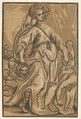 Judith, Ludolf Büsinck German, Chiaroscuro woodcut
