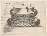 Corinthian Base, Monogrammist G.A. with the Caltrop  Italian, Engraving