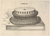 Corinthian Base, Monogrammist G.A. with the Caltrop  Italian, Engraving