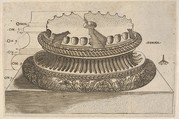 Ionic Base, Monogrammist G.A. with the Caltrop  Italian, Engraving