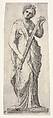Euterpe, Antonio Fantuzzi Italian, Etching