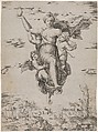 Psyche Carrying Waters of the Styx (from the Farnesina frescoes), Marcantonio Raimondi  Italian, Engraving