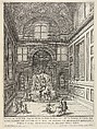 Stanza di Venti nel Teatro di Belvedere di Frascati, Giovanni Battista Falda  Italian, Etching