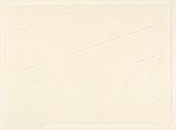Intaglio Solo X, Josef Albers  American, born Germany, Inkless intaglio from vinylite plate
