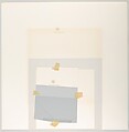 Mitered Square, Josef Albers (American (born Germany), Bottrop 1888–1976 New Haven, Connecticut), Silkscreen with collage maquette