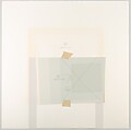 Mitered Square, Josef Albers (American (born Germany), Bottrop 1888–1976 New Haven, Connecticut), Silkscreen with collage maquette