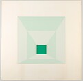 Mitered Square, Josef Albers (American (born Germany), Bottrop 1888–1976 New Haven, Connecticut), Silkscreen with collage maquette