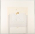 Mitered Square, Josef Albers (American (born Germany), Bottrop 1888–1976 New Haven, Connecticut), Silkscreen with collage maquette