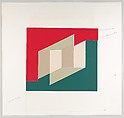 Untitled (for Never Before), Josef Albers  American, born Germany, Silkscreen with collage maquette