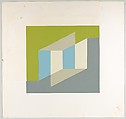 Untitled (for Never Before), Josef Albers  American, born Germany, Silkscreen with collage maquette
