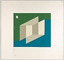 Untitled (for Never Before), Josef Albers (American (born Germany), Bottrop 1888–1976 New Haven, Connecticut), Silkscreen with collage maquette